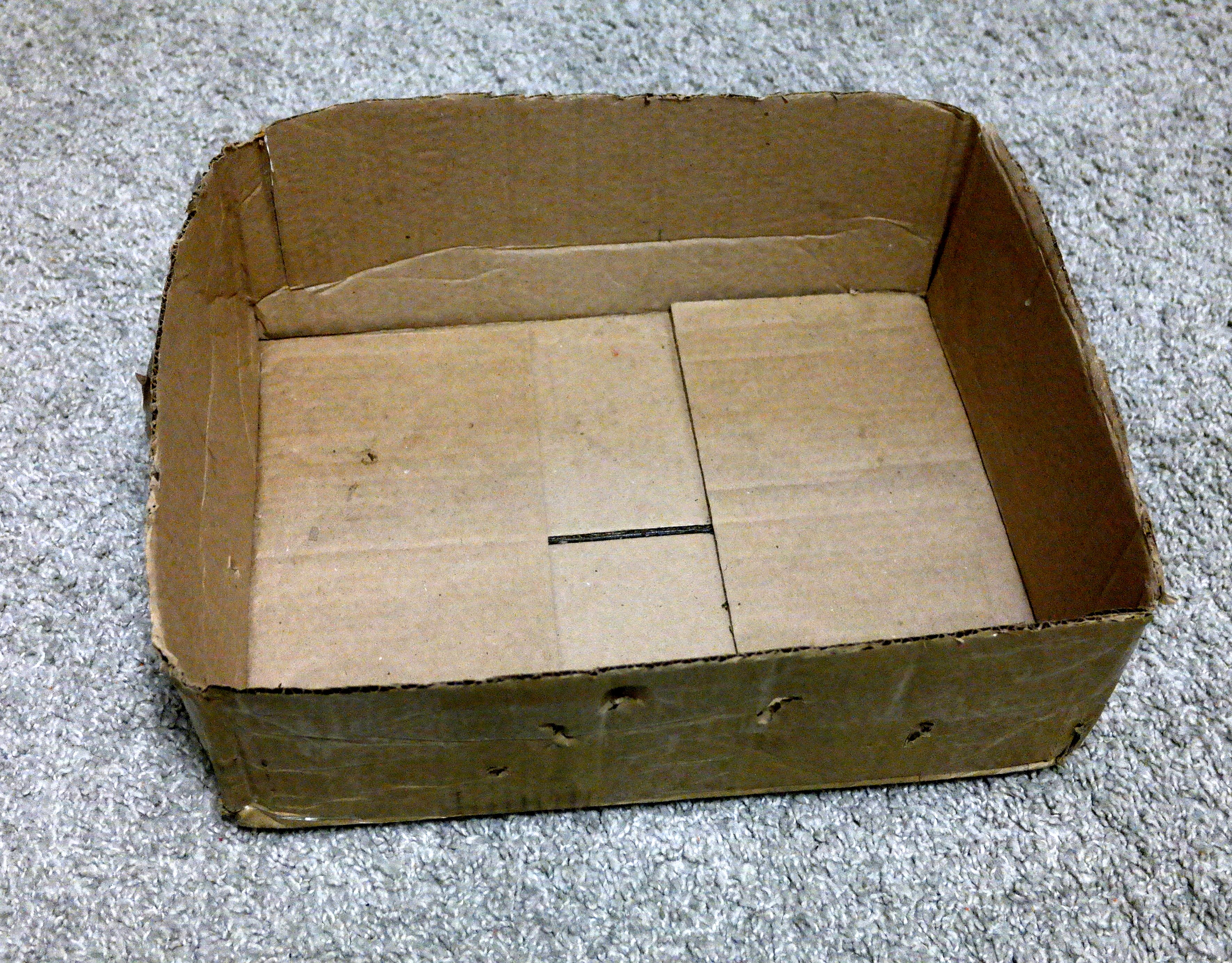 Коробка, декорированная трикотажем