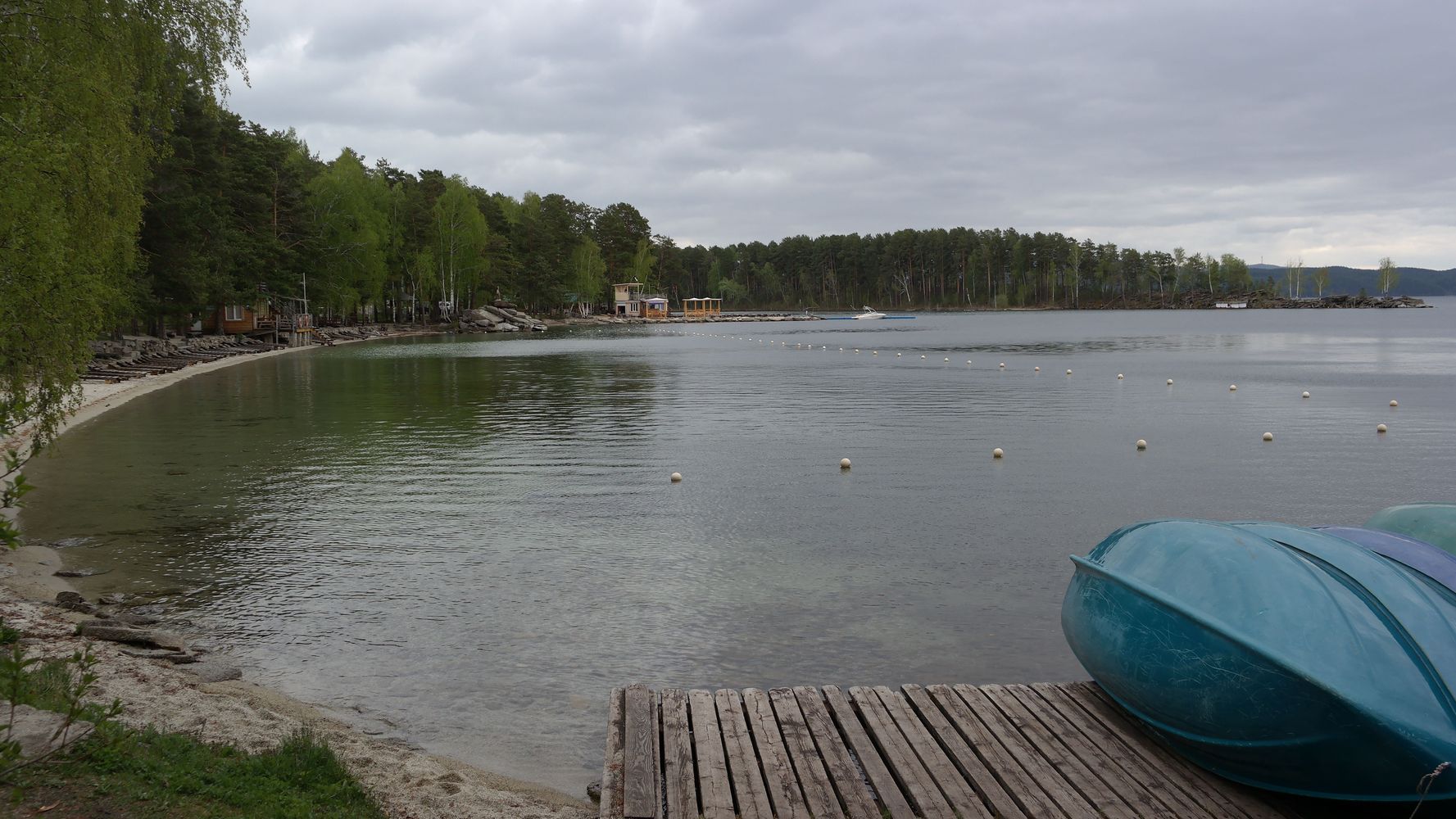 Холодный приём на озере Тургояк